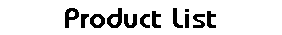Product List